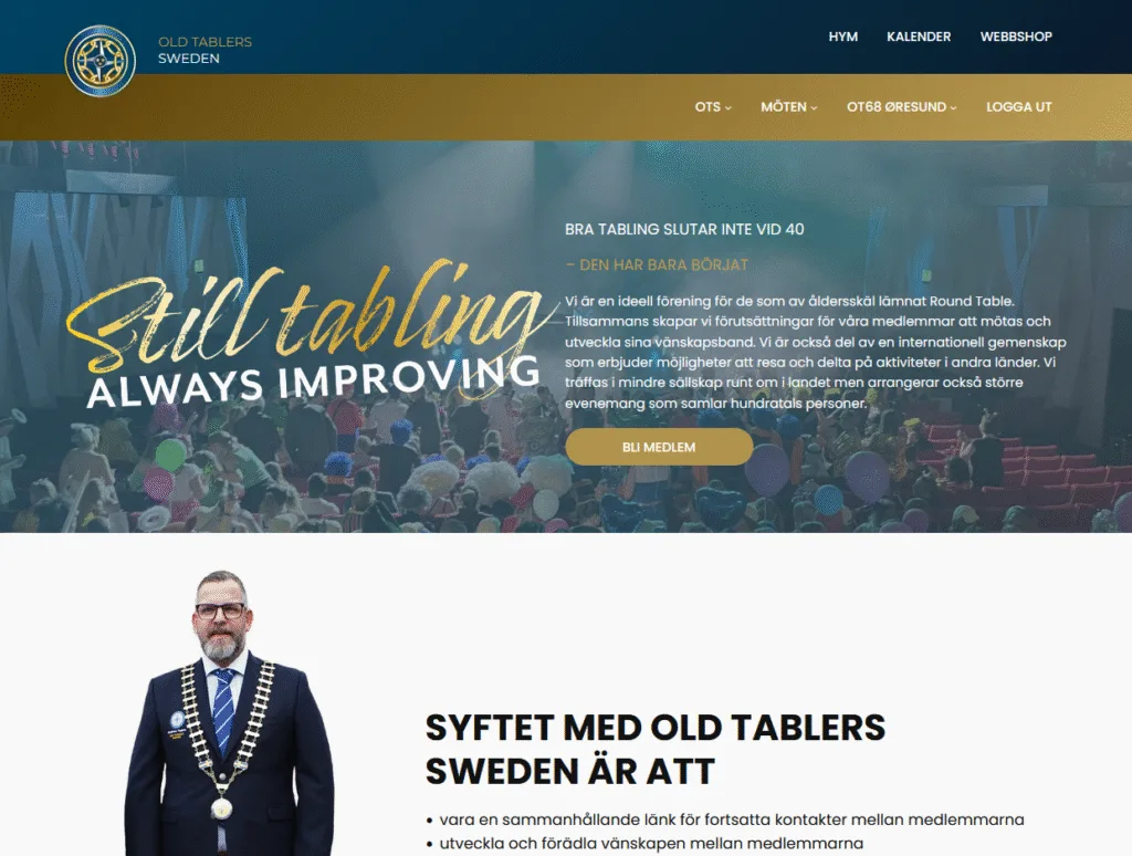 Skärmdump av oldtablers.se